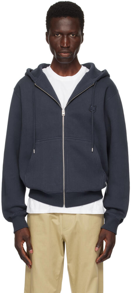 Maison Kitsuné Navy Bold Fox Head Hoodie Cover