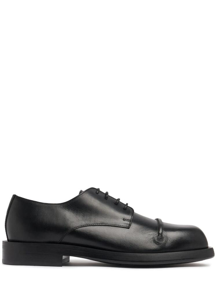 ANN DEMEULEMEESTER Dex Pintuck Derby Lace-up Shoes Cover