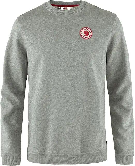 Fjallraven 1960 Logo Badge Sweater (Grey/Melange) Men's Sweater Cover