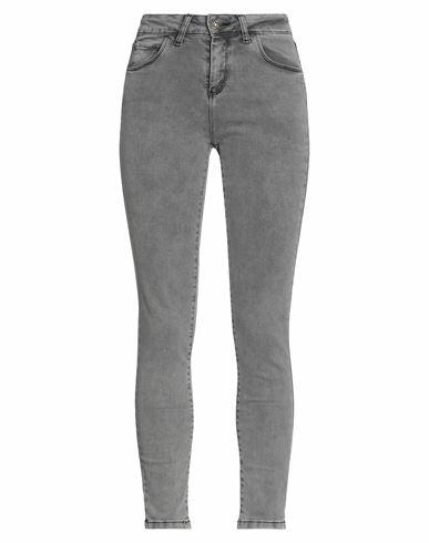 Fly Girl Woman Jeans Grey Cotton, Elastane Cover