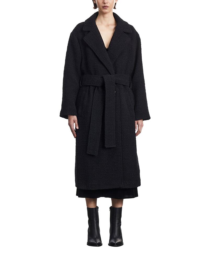 The Kooples Fancy Weave Belted Coat Cover