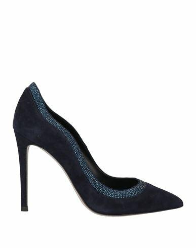 Francesco Sacco Woman Pumps Midnight blue Leather Cover