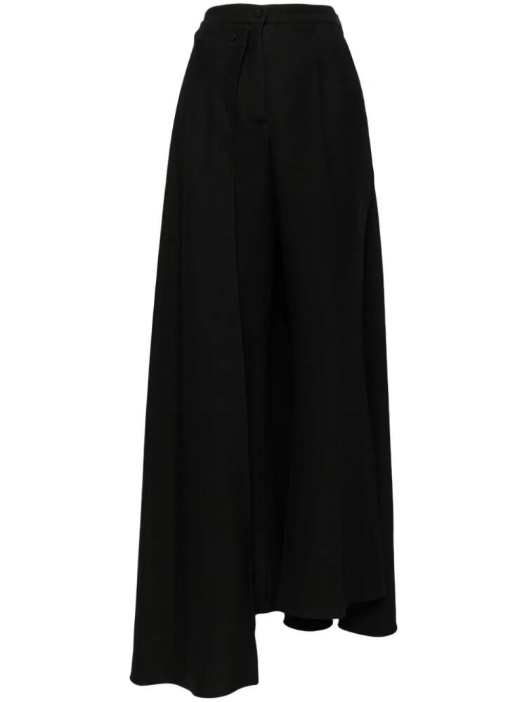 Isabel Sanchis ruffled cropped trousers - Black Cover