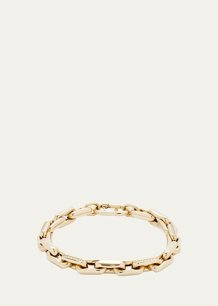 Lauren Rubinski LR3 Small 14k Yellow Gold Bracelet with Diamonds Cover