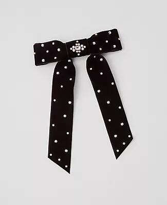 Ann Taylor Pearlized Embellished Hair Bow Cover