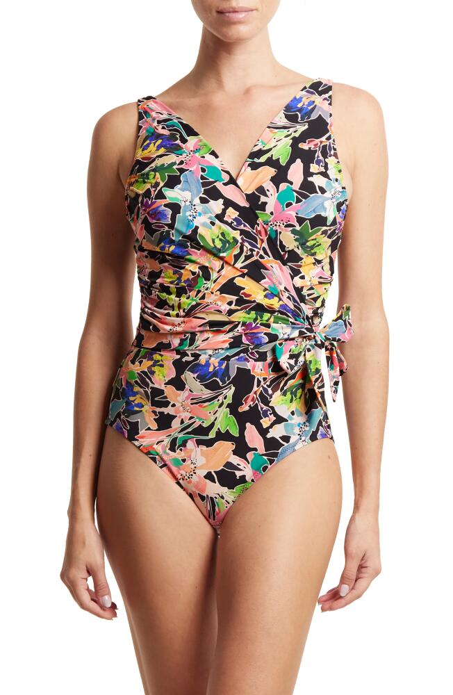 Hanky Panky Wrap Front One-Piece Swimsuit in Unapologetic Cover