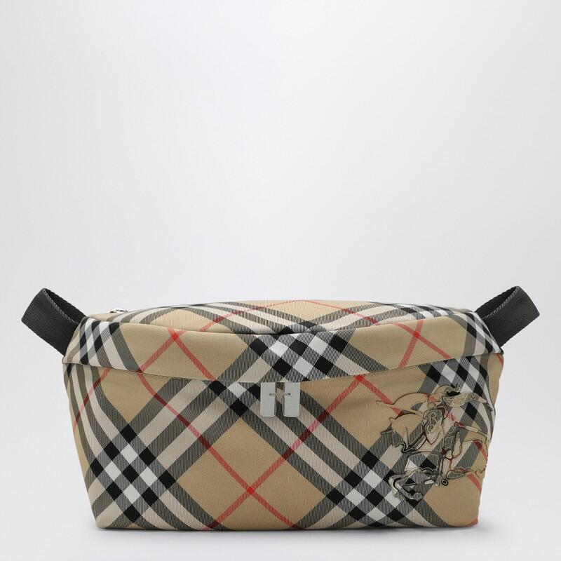 Burberry Check patterned beige waist bag Cover