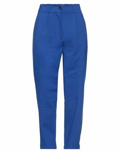 Souvenir Woman Pants Bright blue Viscose, Nylon, Elastane Cover