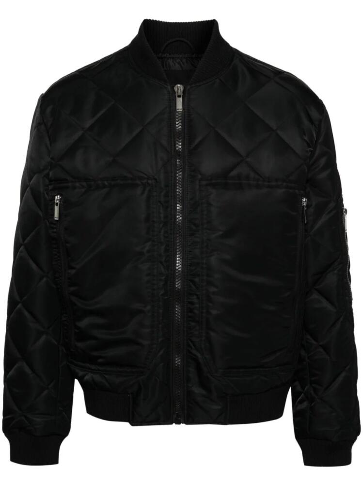 Just Cavalli logo-embroidered bomber jacket - Black Cover