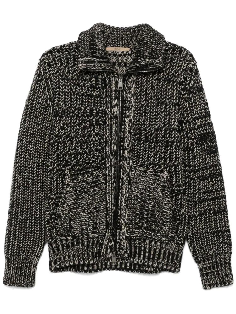 Nuur chunky-knit cardigan - Black Cover