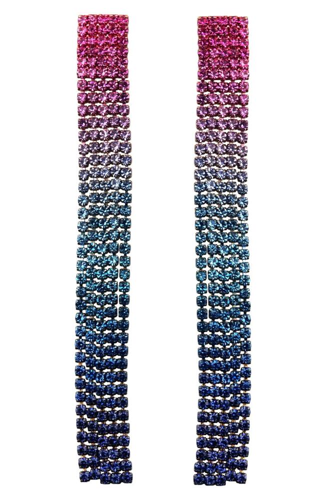 Panacea Ombré Fringe Drop Earrings in Multi Cover