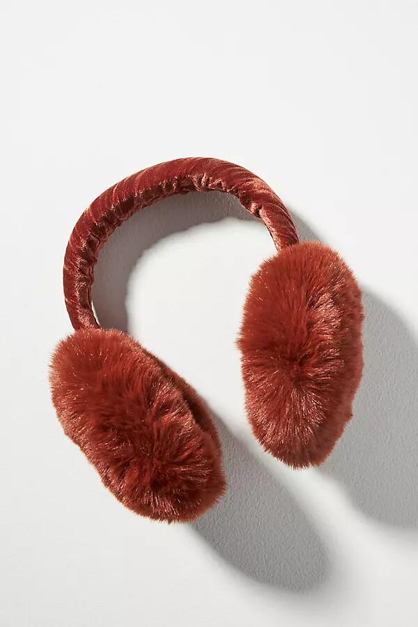 By Anthropologie Velvet Fuzzy Earmuffs Cover