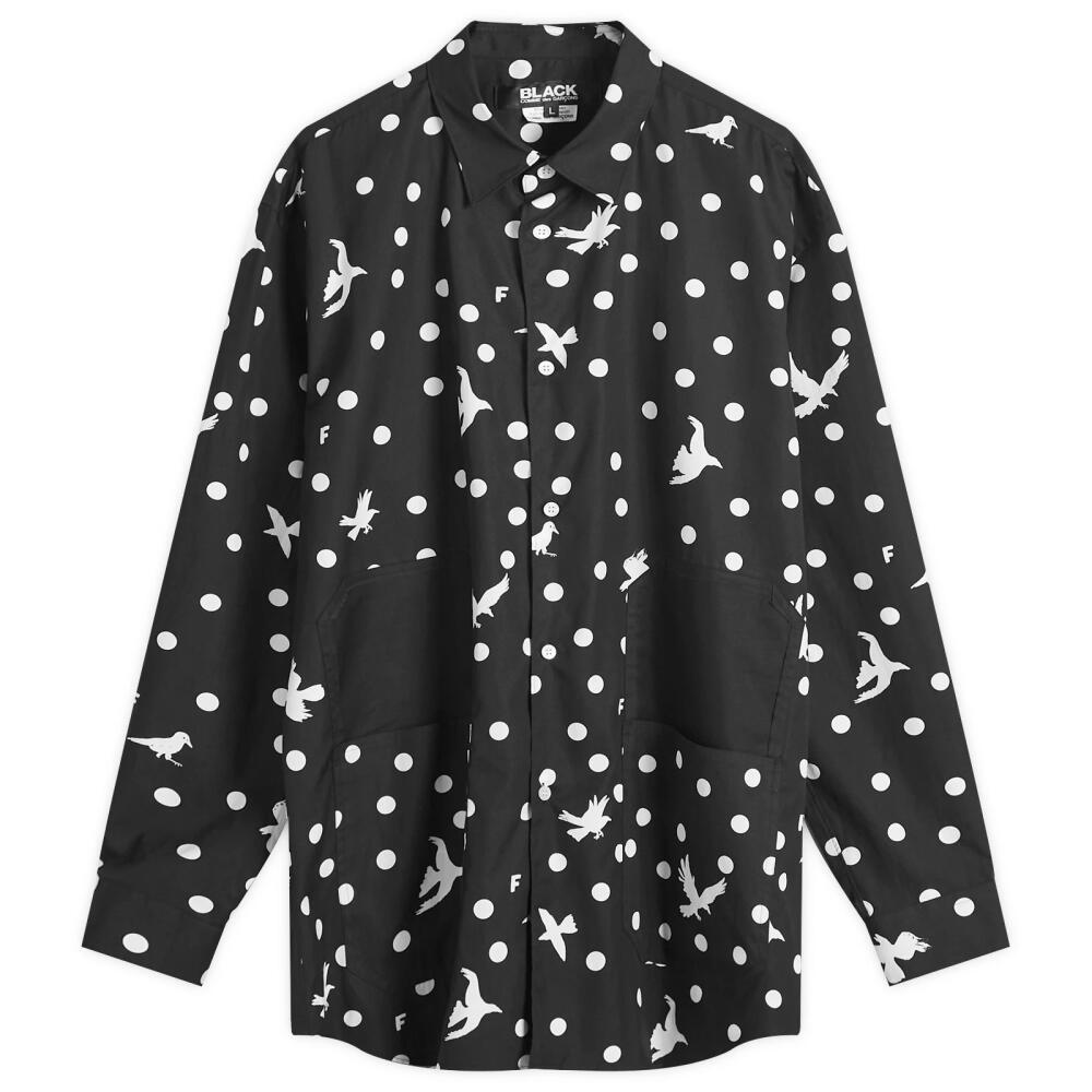 Comme des Garçons Black Men's Filip Pagowski Print Shirt in Black/White Cover