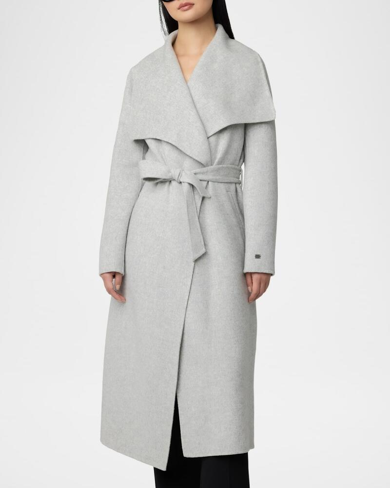 Soia & Kyo Britta Belted Double-Face Wool-Blend Coat Cover