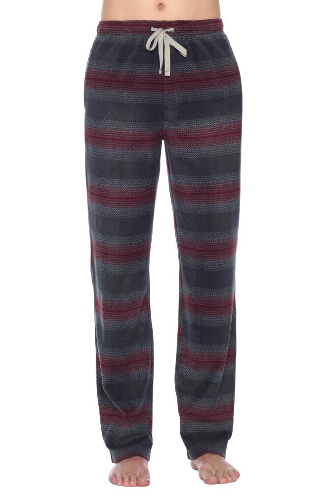 Majestic International Line Up Microfleece Lounge Pants in Charcoal Stripe Cover