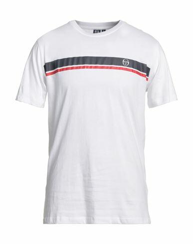 Sergio Tacchini Man T-shirt Off white Cotton Cover