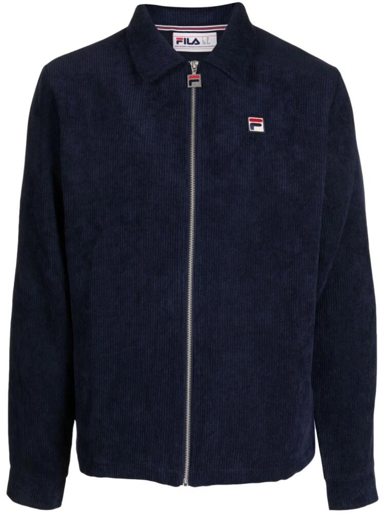 Fila Carter zip-up shirt jacket - Blue Cover