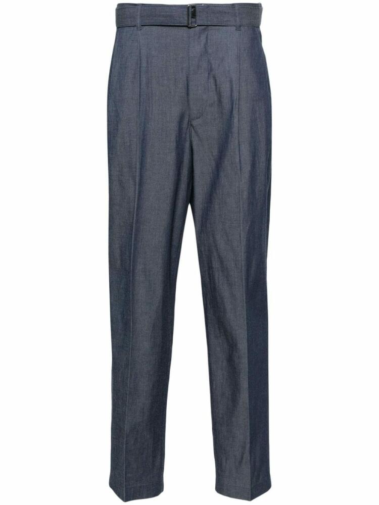 Michael Kors belted chambray trousers - Blue Cover