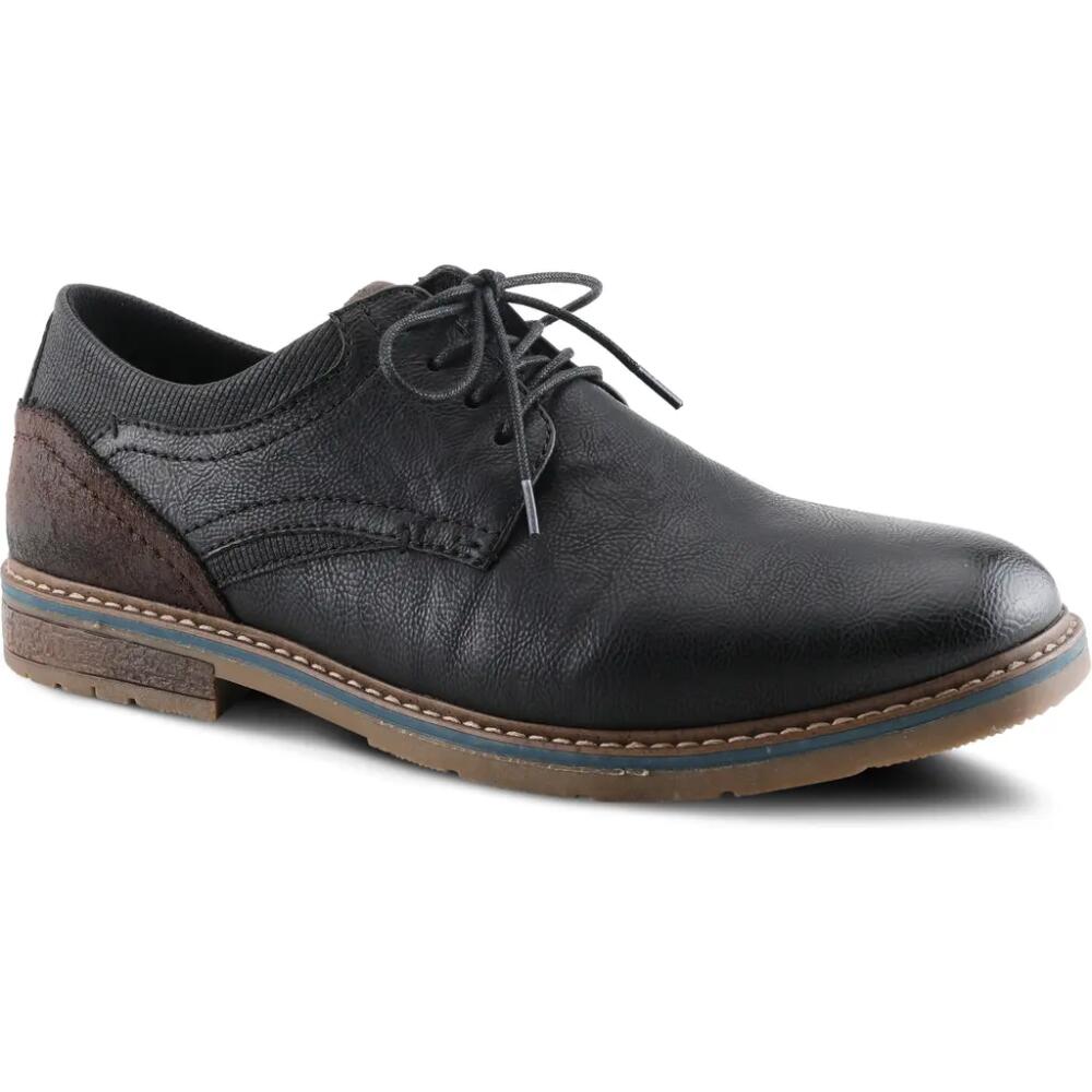 Spring Step Regan Plain Toe Derby in Black Cover