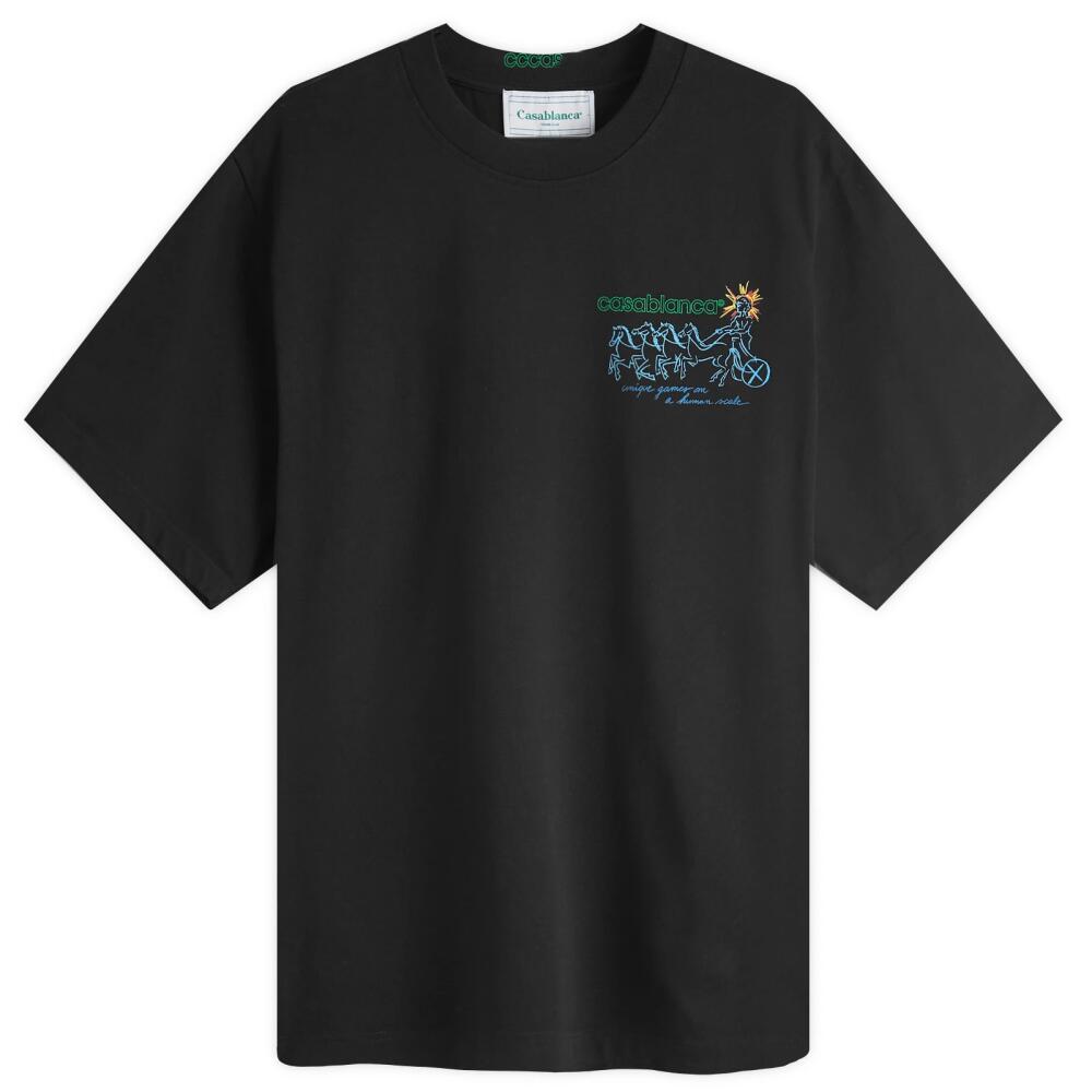 Casablanca Men's Pentathlon T-Shirt in Black Cover