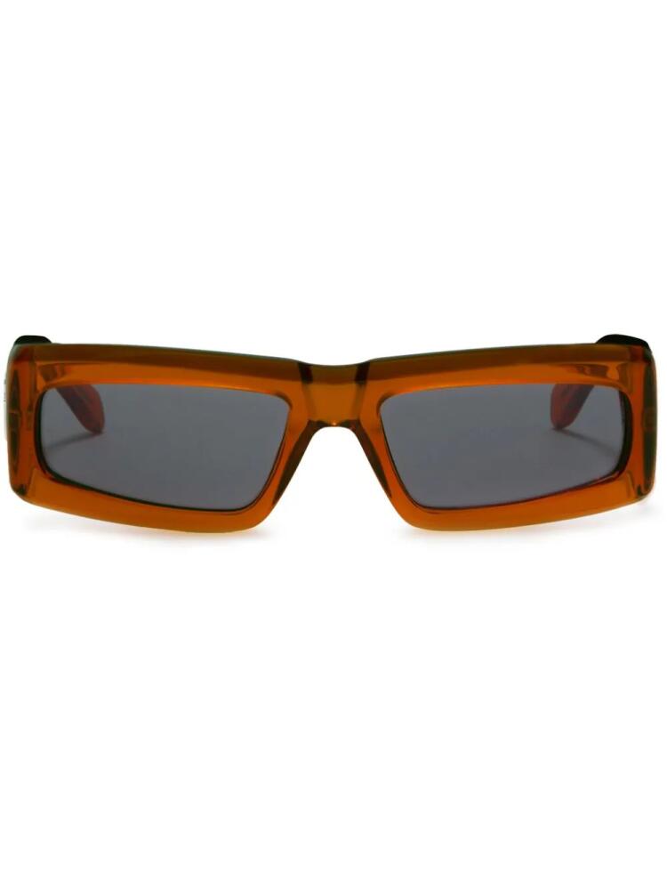 Palm Angels Eyewear Yreka rectangle-frame sunglasses - Orange Cover