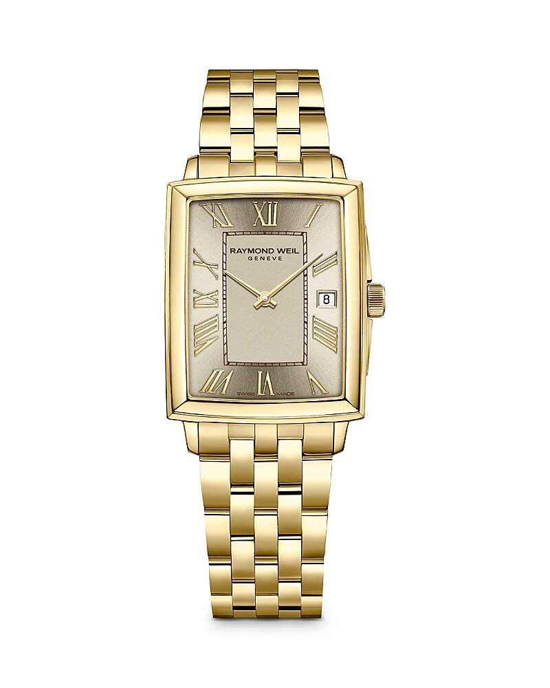 Raymond Weil Toccata Gold-tone Rectangular Watch, 23mm Cover