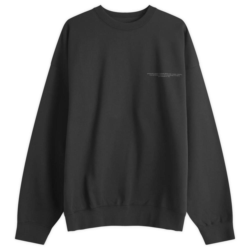 Y-3 Men's Logo Crew Sweat in Black Cover