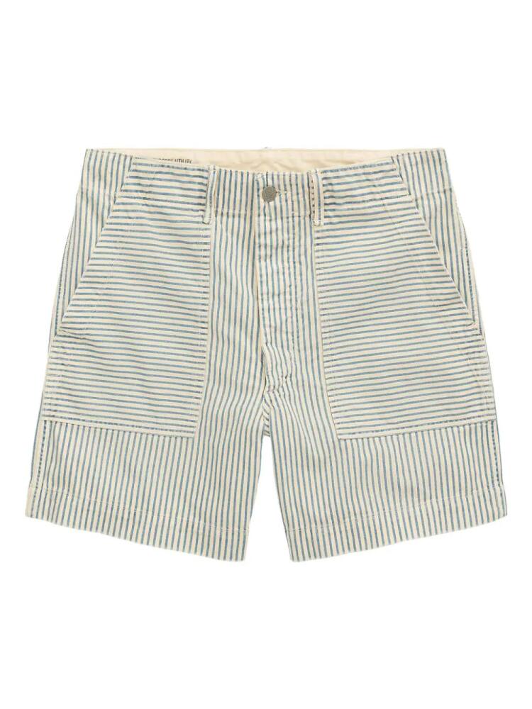 Ralph Lauren RRL striped denim shorts - Blue Cover