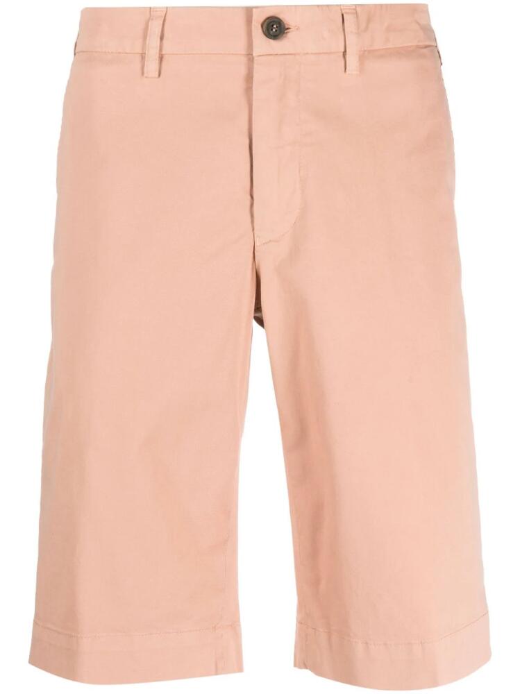 Canali straight-leg chino shorts - Pink Cover