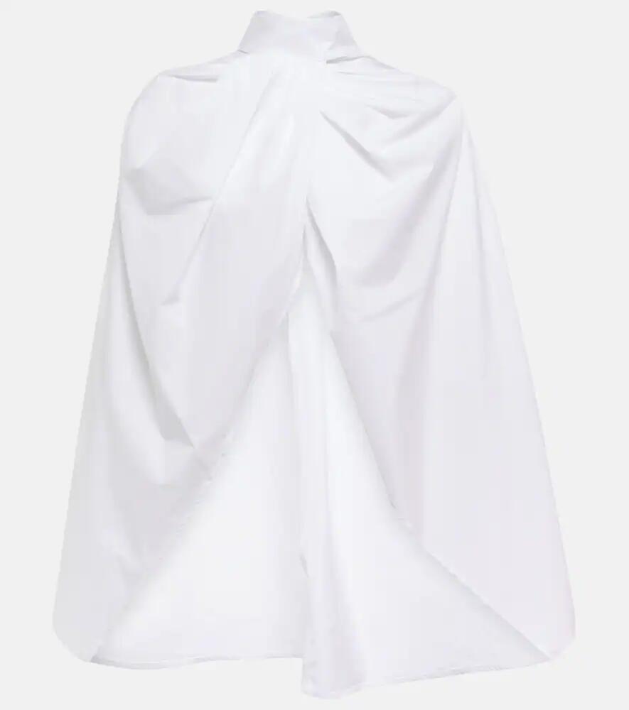 The Row Aleida cotton cape shirt Cover