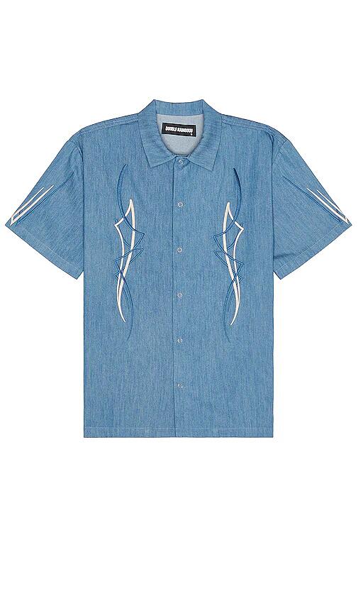 DOUBLE RAINBOUU West Coast Shirt in Blue Cover