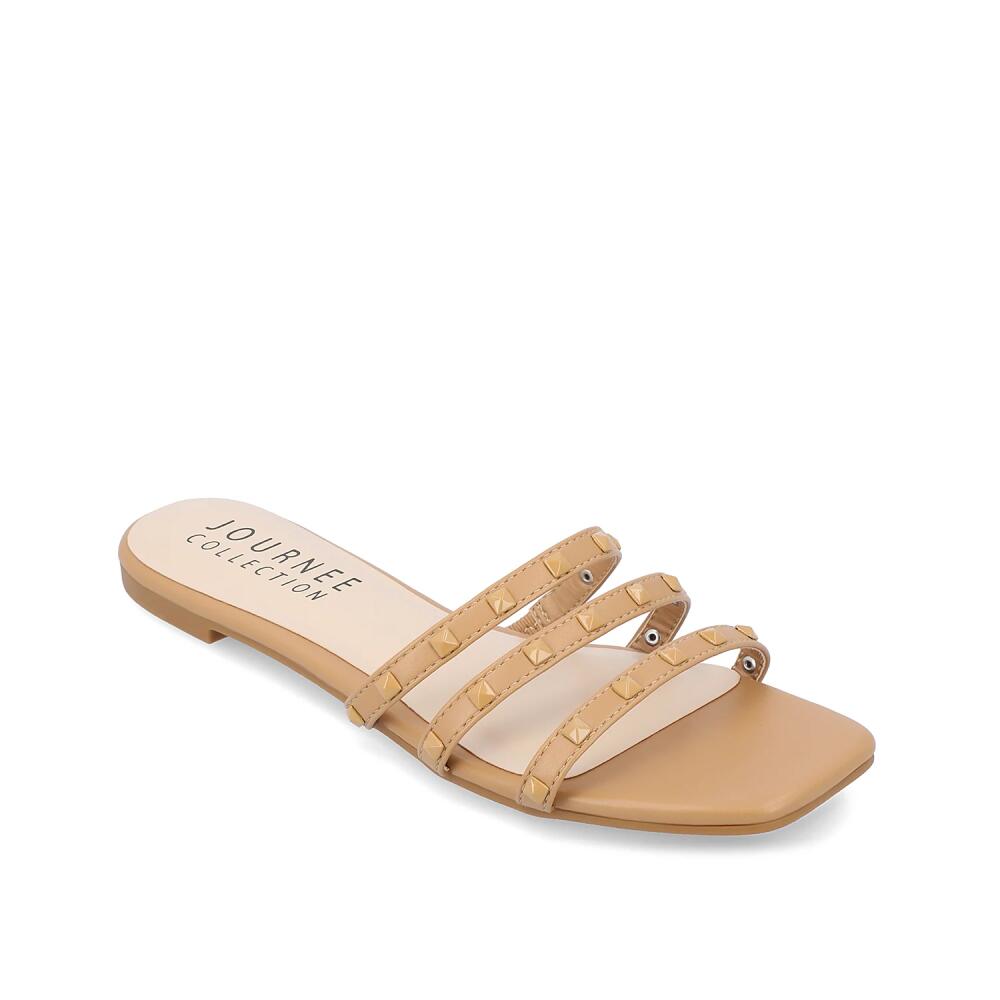 Journee Collection Camarie Slide Sandal | Women's | Dark Brown Cover