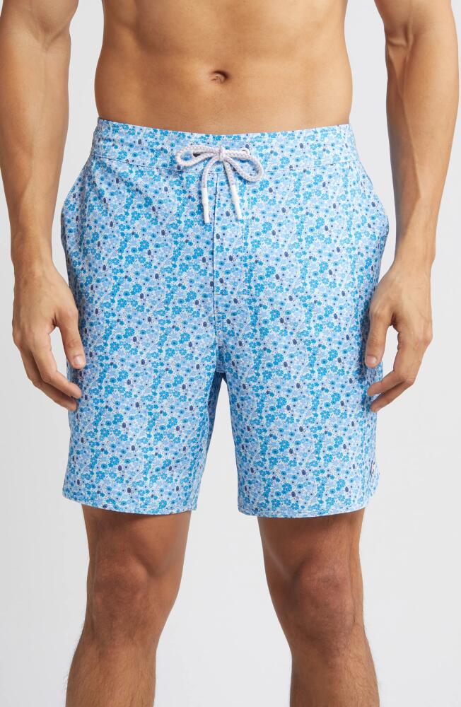 johnnie-O Hummel Floral Swim Trunks in Maliblu Cover