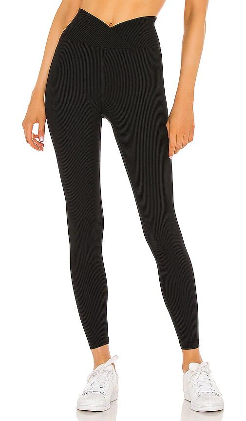 YEAR OF OURS Veronica Ribbed Legging in Black Cover