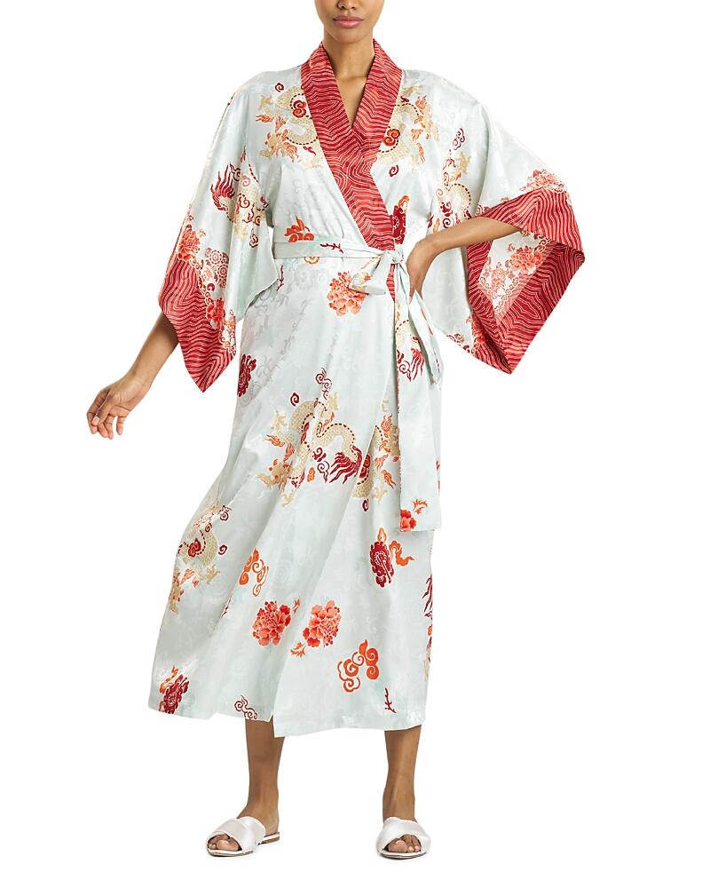 Natori Imperial Dragon Tie Waist Robe Cover