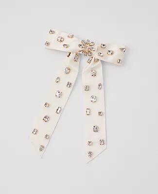 Ann Taylor Crystal Embellished Hair Bow Cover