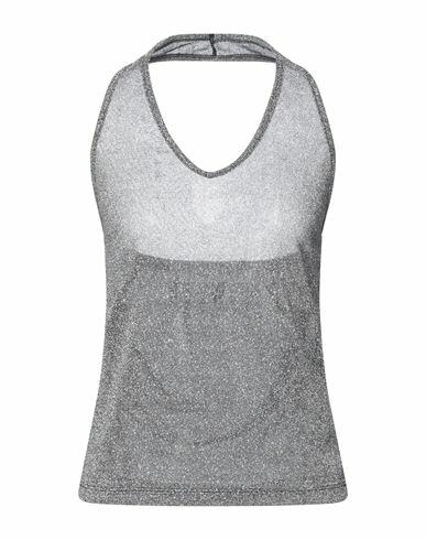 Shop ★ Art Woman Top Silver Polyamide, Metallic fiber Cover