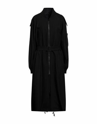 Yohji Yamamoto Woman Coat Black Rayon, Wool, Acrylic Cover