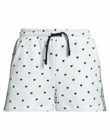 Red Valentino Woman Shorts & Bermuda Shorts White Cotton, Polyamide Cover