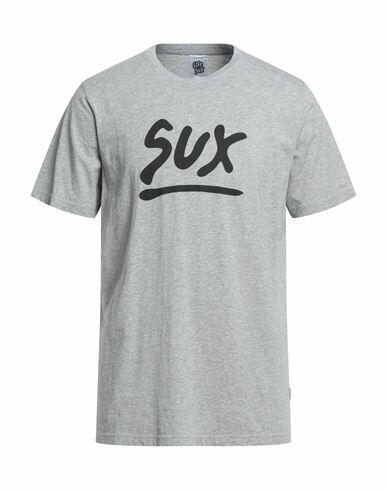 Life Sux Man T-shirt Light grey Cotton Cover