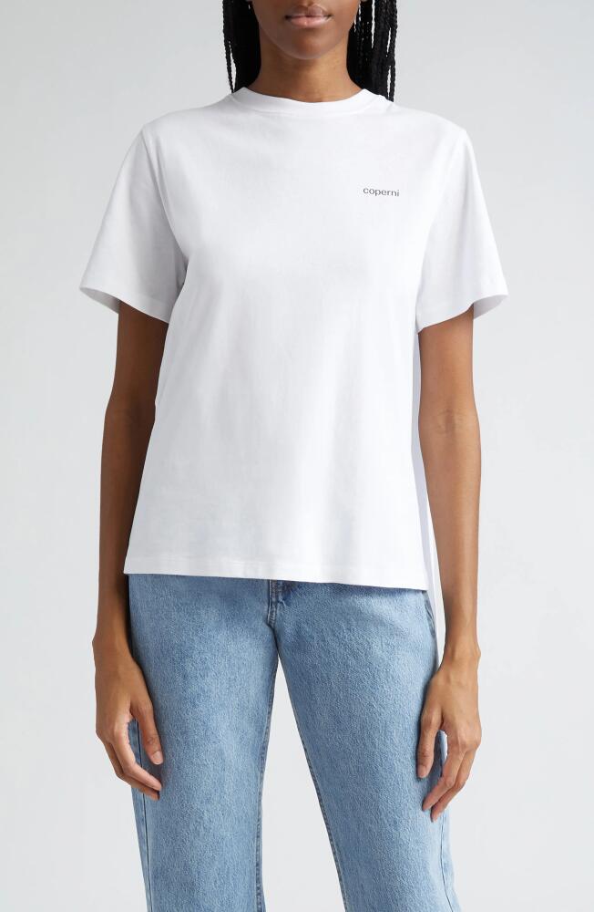 Coperni Cotton Cape Logo T-Shirt in Optic White Cover