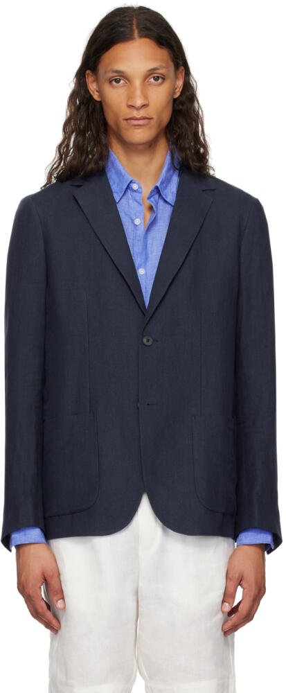 Sunspel Navy Lightweight Blazer Cover