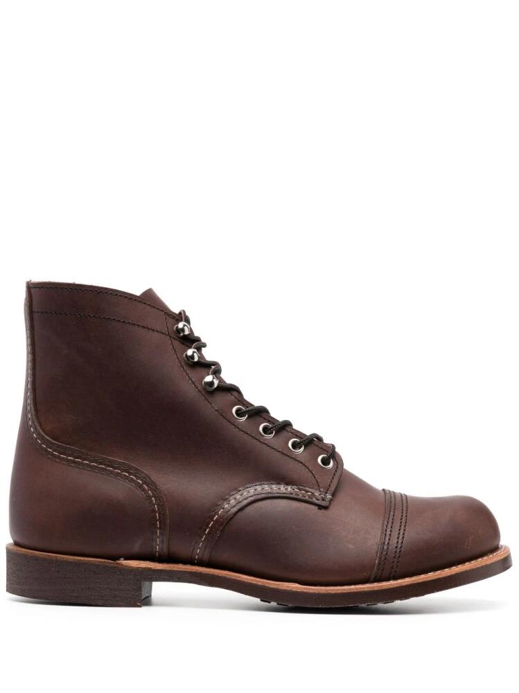 Red Wing Shoes Iron Ranger leather ankle boots - Brown Cover