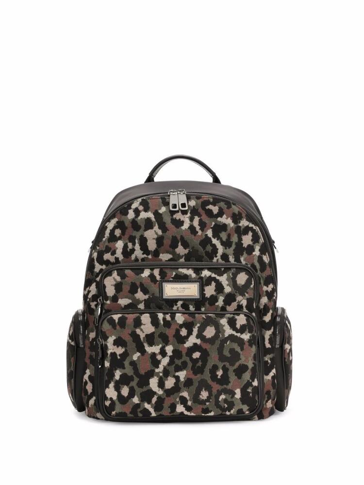 Dolce & Gabbana leopard-print backpack - Black Cover