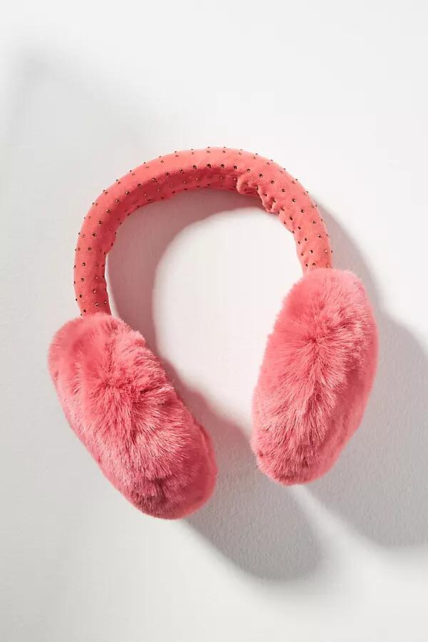 By Anthropologie Studded Fuzzy Earmuffs Cover