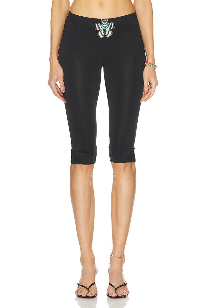 SIEDRES Tali Cropped Leggings in Black Cover