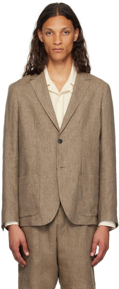 Sunspel Beige Lightweight Blazer Cover