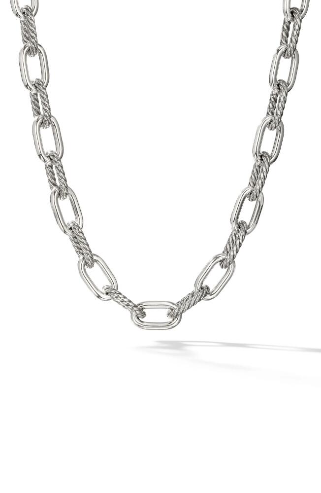 David Yurman DY Madison Chain Necklace in Silver with 18K Gold, 11mm Cover