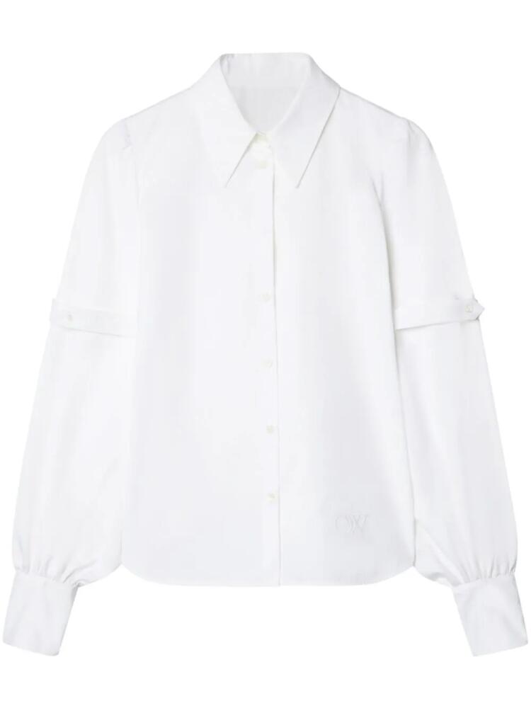 Off-White strap-embellished poplin shirt Cover