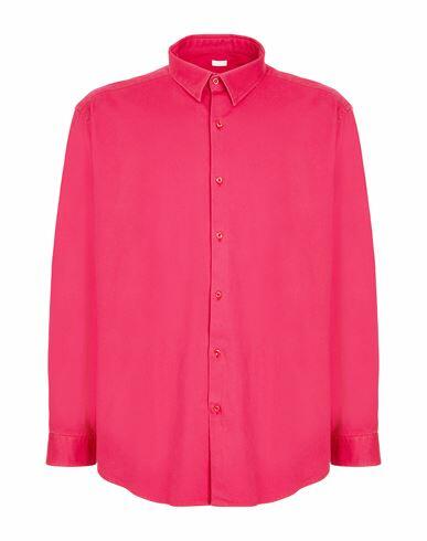 8 By Yoox Regular Fit Shirt Man Shirt Fuchsia Cotton, Elastane Cover